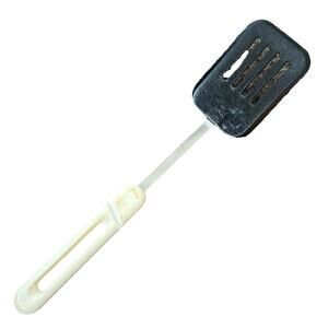 Vintage Bonny Nylon Spatula White Black 12.5” Turner Flipper - Melt Mark